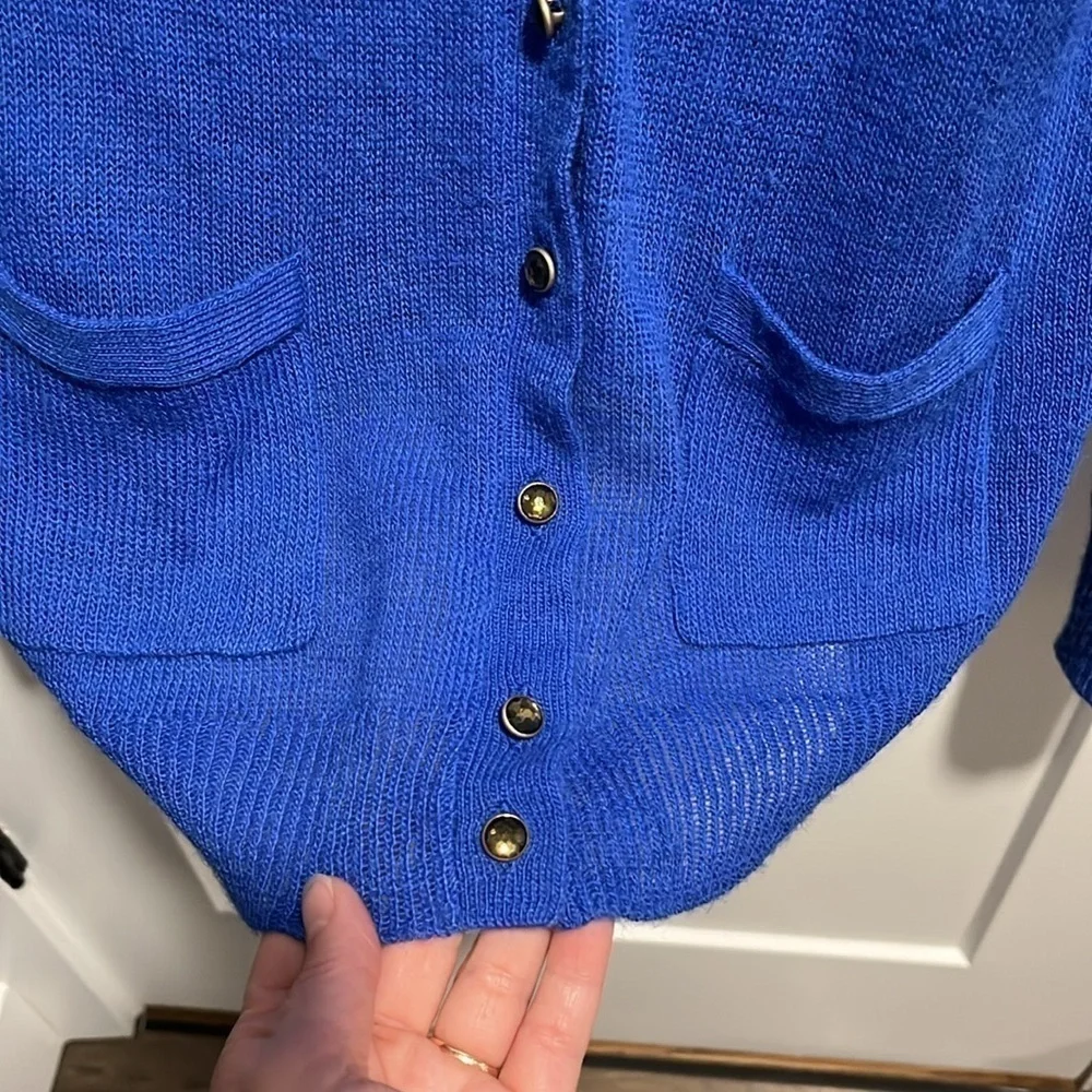 J. Crew Bling Button Alpaca Merino Cardigan